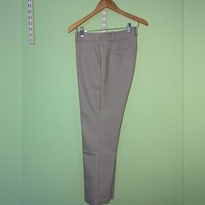 Taupe Curvy Straight Leg Trousers